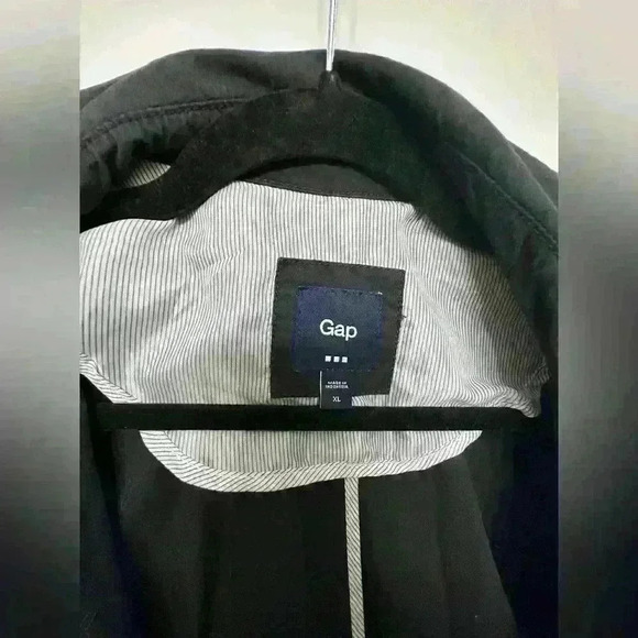 GAP Black Trench Coat - Picture 2 of 12